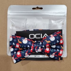 OCIA Christmas Pattern Bow Tie